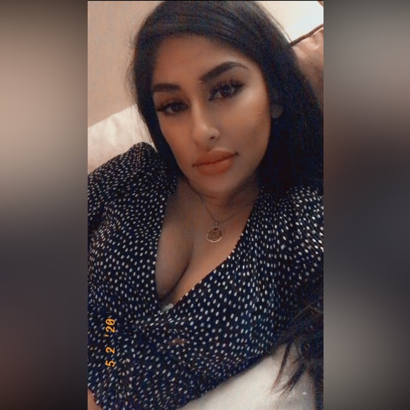 Zara black & white polka dot blouse - Picture 2 of 3